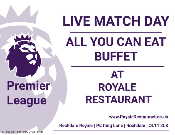 Rochdale Royale Live Football